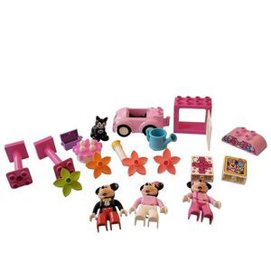 Disney Minnie and Mickey Mouse Playset - Pink, Green, and Black